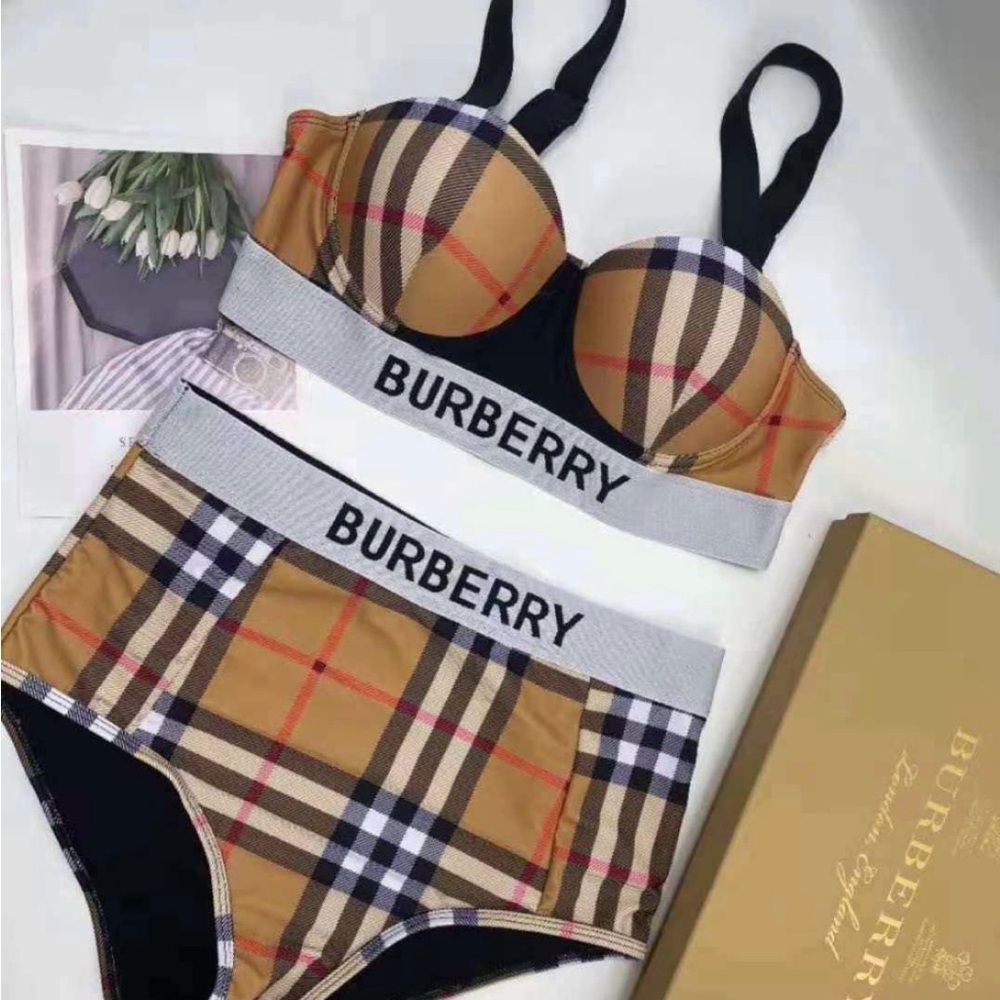 Designer 2pc Burberry bathing suit HOT SELLER in my store 🔥🔥small-Xl